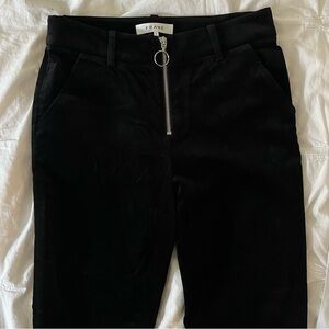 FRAME Black Velvet Pants